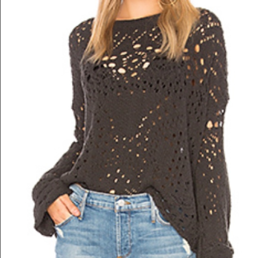 Traveling lace sweater